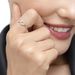Infinityring mit Diamanten, 18 Karat Wei�gold 