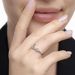 Ring Love mit Diamanten, 18 Karat Wei�gold 