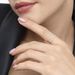 Ring Double mit Diamanten, 18 Karat Wei�gold 