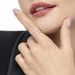 Ring Double mit Diamanten, 18 Karat Wei�gold 