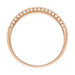 Ring DAZZLE mit Diamanten, 14 Karat Rosegold 