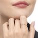 Ring Flash mit Diamanten, 18 Karat Rosegold 