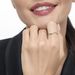 Ring Herz Full mit Diamanten, 18 Karat Gelbgold 