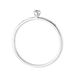Ring Petite, White Diamond, 14 Karat Wei�gold 
