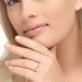 Ring Petite, White Diamond, 14 Karat Wei�gold 