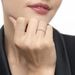 Ring Kugel, 18 Karat Wei�gold 
