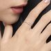 Ring Open mit Diamanten, 18 Karat Wei�gold, Gr.54 