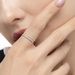 Ring Open mit Diamanten, 18 Karat Wei�gold, Gr.54 