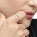 Ring Open mit Diamanten, 18 Karat Wei�gold, Gr.54 