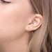 Ohrstecker Circle mit Diamanten, 18 Karat Gelbgold 