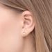 Ohrstecker Circle mit Diamanten, 18 Karat Gelbgold 
