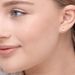 Ohrstecker Circle mit Diamanten, 18 Karat Rosegold 