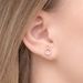 Ohrstecker Circle mit Diamanten, 18 Karat Rosegold 