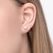 Ohrstecker Perle, 6mm, 14 Karat Rosegold 