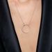 Halskette Circle Gro� mit Diamanten, 18 Karat Rosegold 