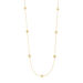 Lange Halskette Clover Charm, 18 Karat Gelbgold vergoldet 