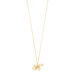 Halskette Blossom, 18 Karat Gelbgold vergoldet 
