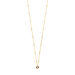 Halskette Solit�r, Labradorit, 18 Karat Gelbgold vergoldet 