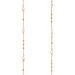 Halskette Flying Gems, Perle, 90cm, 18 Karat Rosegold vergoldet 