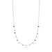 Halskette Platelet Mix, 18 Karat Rosegold vergoldet 