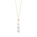 Y-Halskette VALENTINE PEARLS, Mondstein, 18 Karat Gelbgold vergoldet 