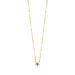 Halskette BLOOM, Amethyst/Rhodolith, 18 Karat Gelbgold vergoldet 