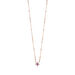 Halskette BLOOM, Amethyst/Rhodolith, 18 Karat Rosegold vergoldet 