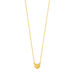 Halskette Heart-Disc, 18 Karat Gelbgold vergoldet 