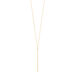 Y-Halskette Mesh, 18 Karat Gelbgold vergoldet 