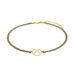 Choker Brezn mit Zirkonia, 18 Karat Gelbgold vergoldet, Nude 