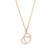 Halskette Brezn mit Zirkonia, 18 Karat Rosegold vergoldet 