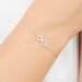 Armkette Infinity mit Diamanten, 18 Karat Wei�gold 