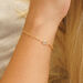 Armkette Solit�r, Labradorit, 18 K Gelbgold vergoldet 