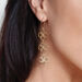 Ohrh�nger Clover Charm, 18 K Gelbgold vergoldet 