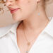 Ohrh�nger Clover Charm, Aqua Chalzedon, 18 K Gelbgold vergoldet 