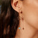 Ohrh�nger Clover Charm, Aqua Chalzedon, 18 K Gelbgold vergoldet 