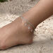Fu�kette L O V E, 18 K Gelbgold vergoldet 