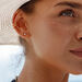 Earcuff Double Line, 10 mm, 925 Sterlingsilber, rhodiniert 