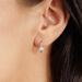 Creolen Pave II, 14 Karat Wei�gold 