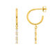 Creole ICE CUBE, 18 K Gelbgold vergoldet 