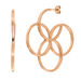Creolen Clover Charm, gro�, 18 K Rosegold vergoldet 