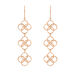 Ohrh�nger Clover Charm, 18 K Rosegold vergoldet 