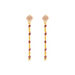 Ohrh�nger Flying Gems, Rosenquarz, 18 K Gelbgold vergoldet 