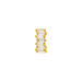 Silber Earcuff, ICE CUBE, Gelbgold 