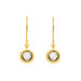 Ohrh�nger Solit�r, Labradorit, 18 K Gelbgold vergoldet 