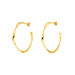 Creole Twist, 40mm, 18 K Gelbgold vergoldet 