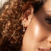 Single Creole PURE, 18 K Rosegold vergoldet 
