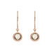 Ohrh�nger Solit�r, Labradorit, 18 K Rosegold vergoldet 