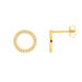 Ohrstecker Circle Of Life mit Zirkonia,  18 K Gelbgold vergoldet 