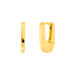 Creolen HUGGIE Oval, 18 K Gelbgold vergoldet 